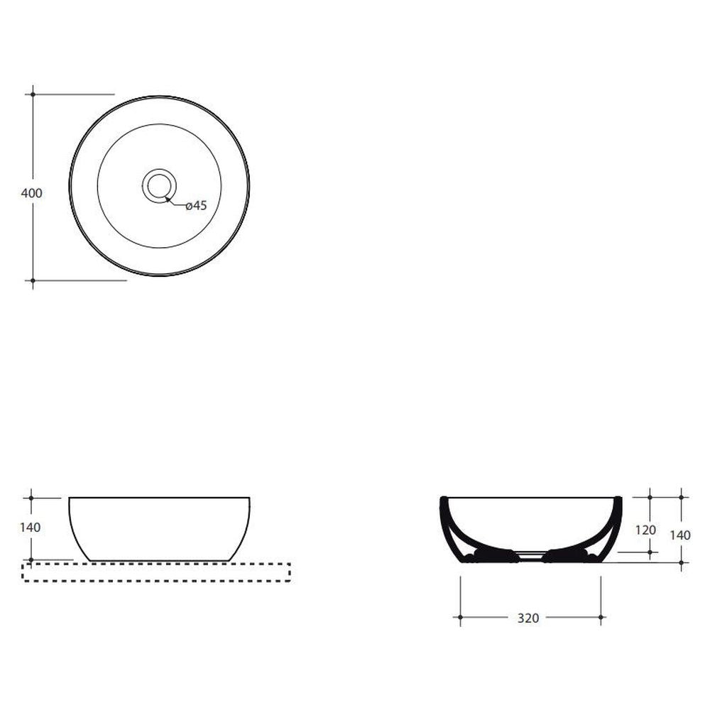 Studio Bagno Vita 40 Bench Basin