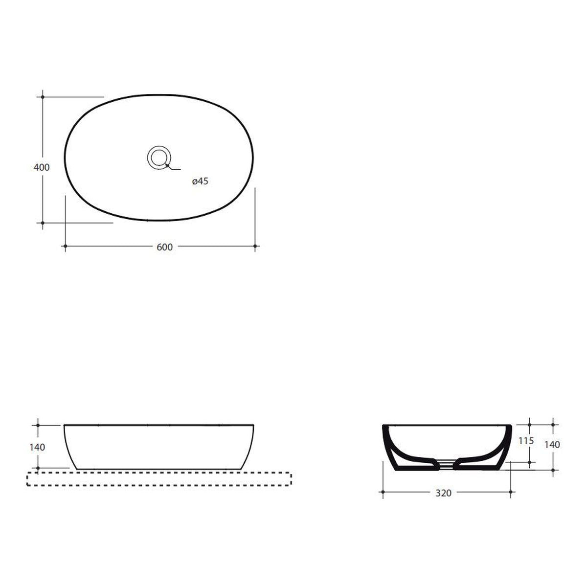 Studio Bagno Vita 60 Bench Basin