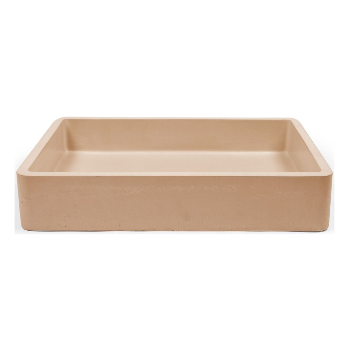 Nood Surface Mount Vesl Rectangle Basin in Pastel Peach