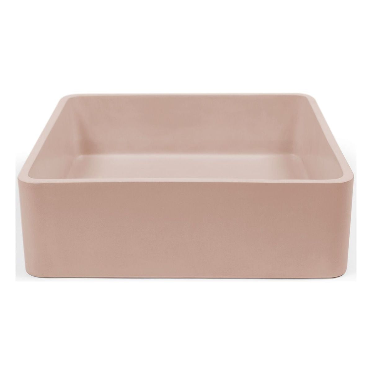 Nood Surface Mount Vesl Square Basin in Blush Pink