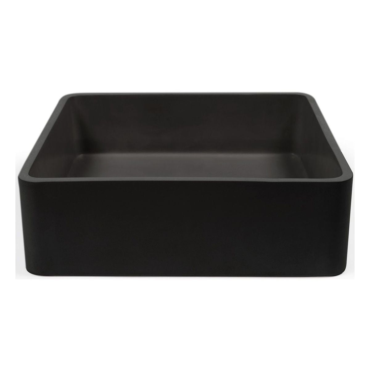 Nood Surface Mount Vesl Square Basin in Charcoal
