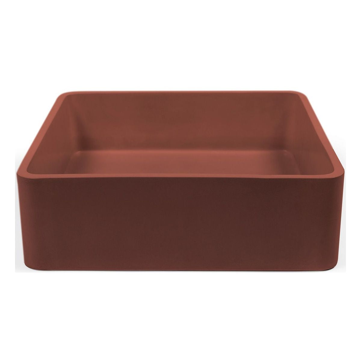 Nood Surface Mount Vesl Square Basin in Clay