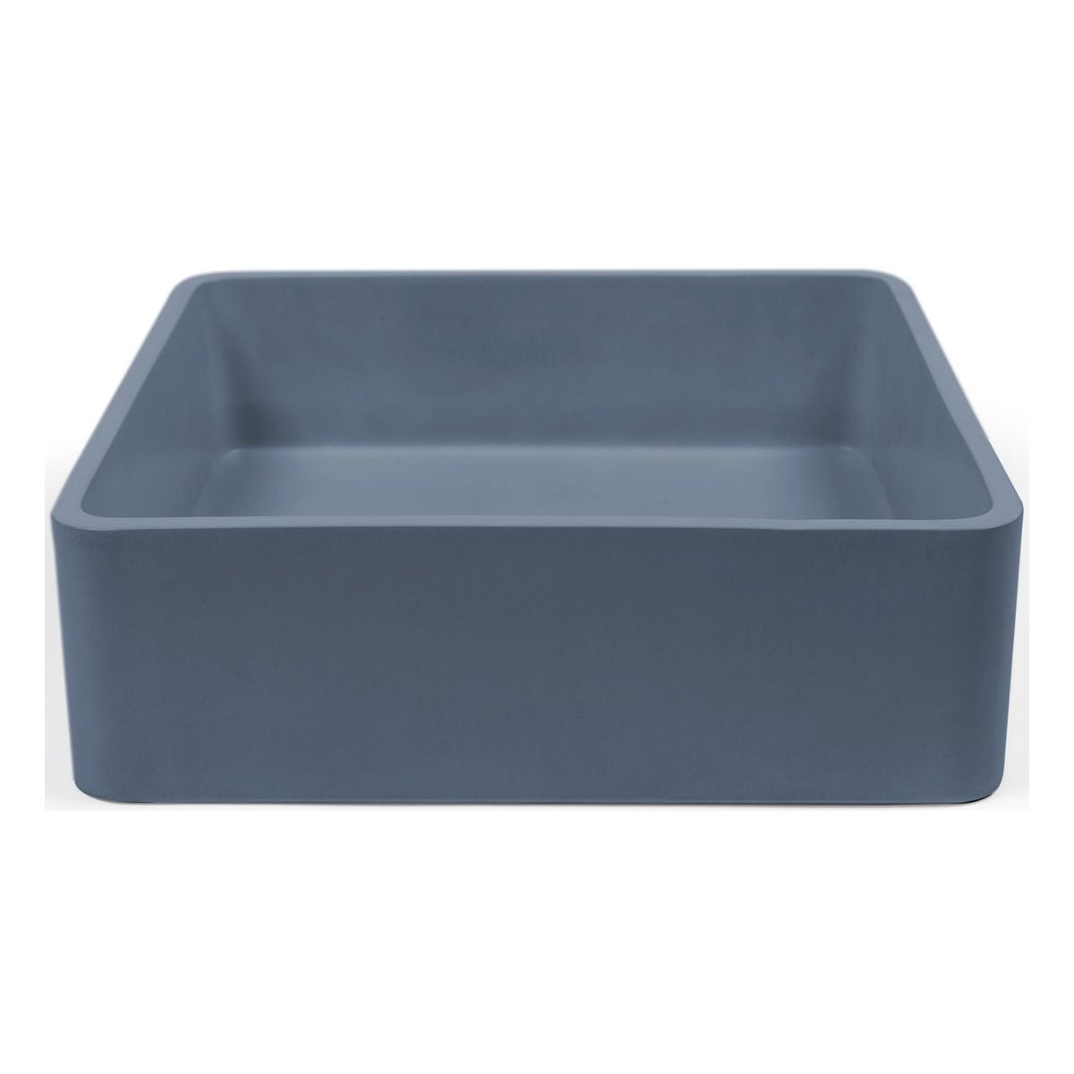 Nood Surface Mount Vesl Square Basin in Copan Blue