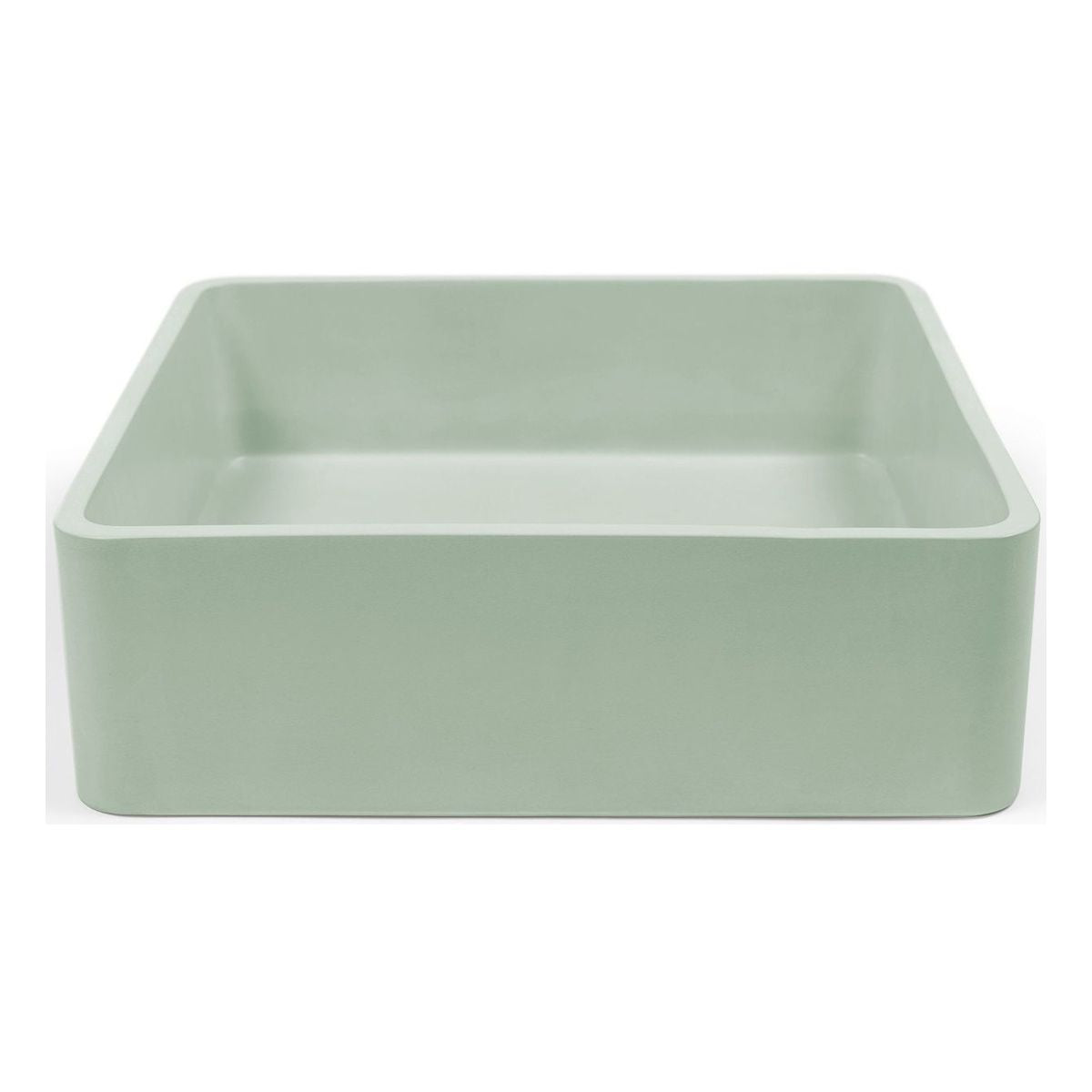 Nood Surface Mount Vesl Square Basin in Mint