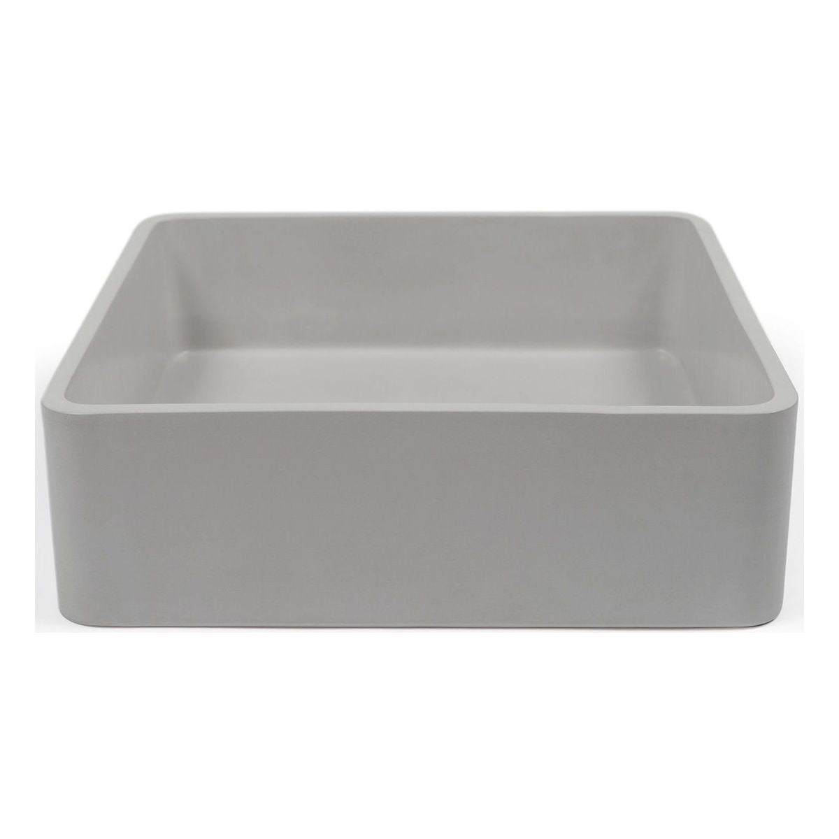 Nood Surface Mount Vesl Square Basin in Sky Grey
