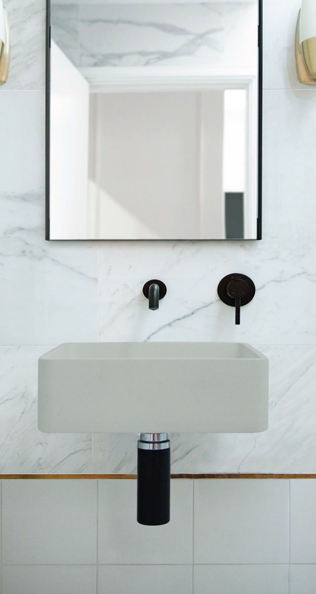 Nood Wall Mount Vesl Square Basin in Cloud
