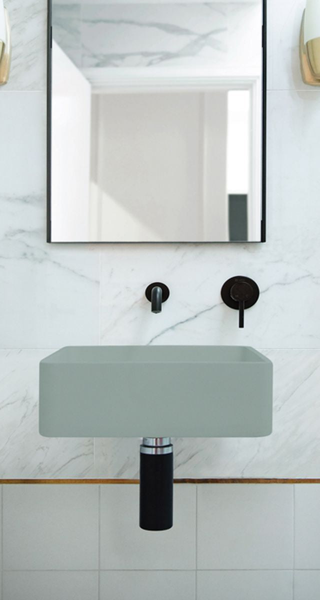 Nood Wall Mount Vesl Square Basin in Rowboat
