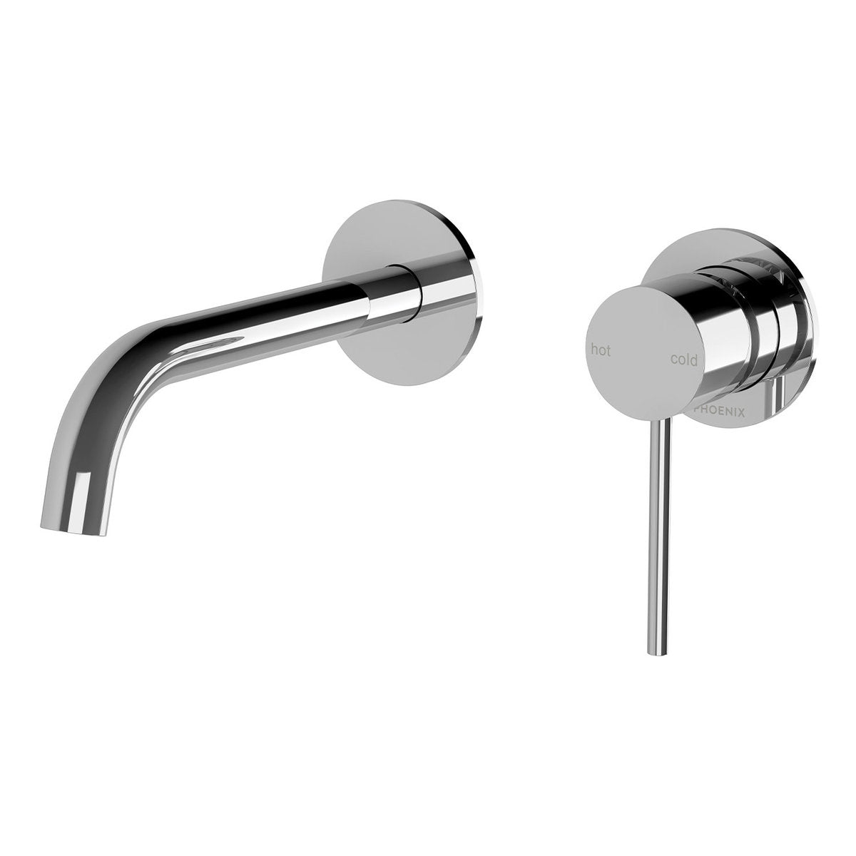 Phoenix Vivid Slimline SwitchMix Wall Basin/Bath Mixer Set 60mm Backplates (Complete Kit) - Lead Free, Chrome