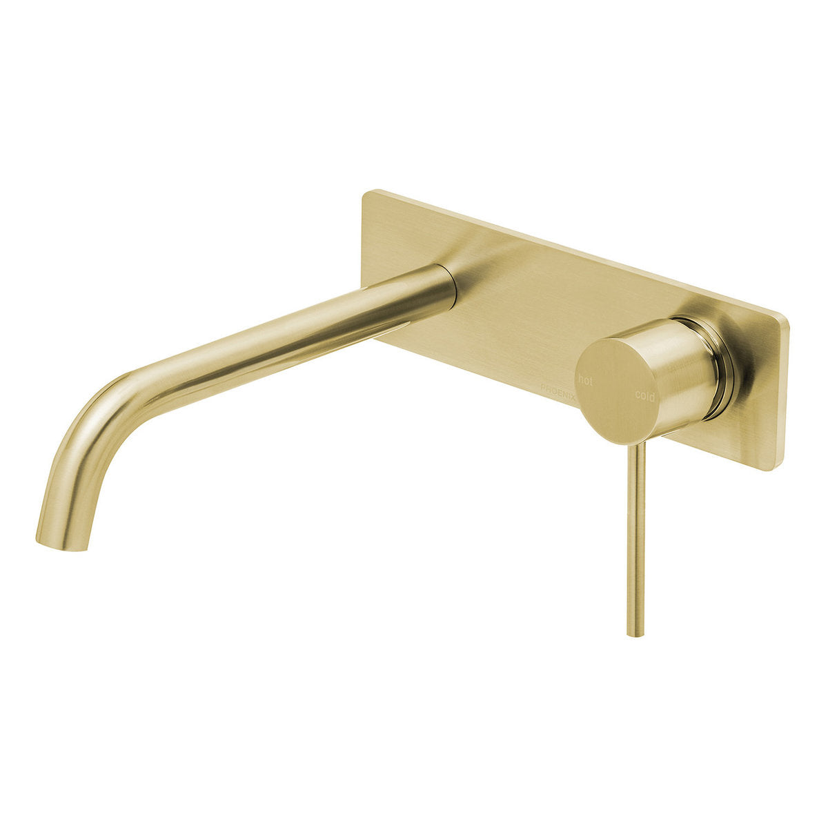 Phoenix Vivid Slimline SwitchMix Wall Basin/Bath Mixer Set 230mm (Complete Kit), Lead Free, Brushed Gold