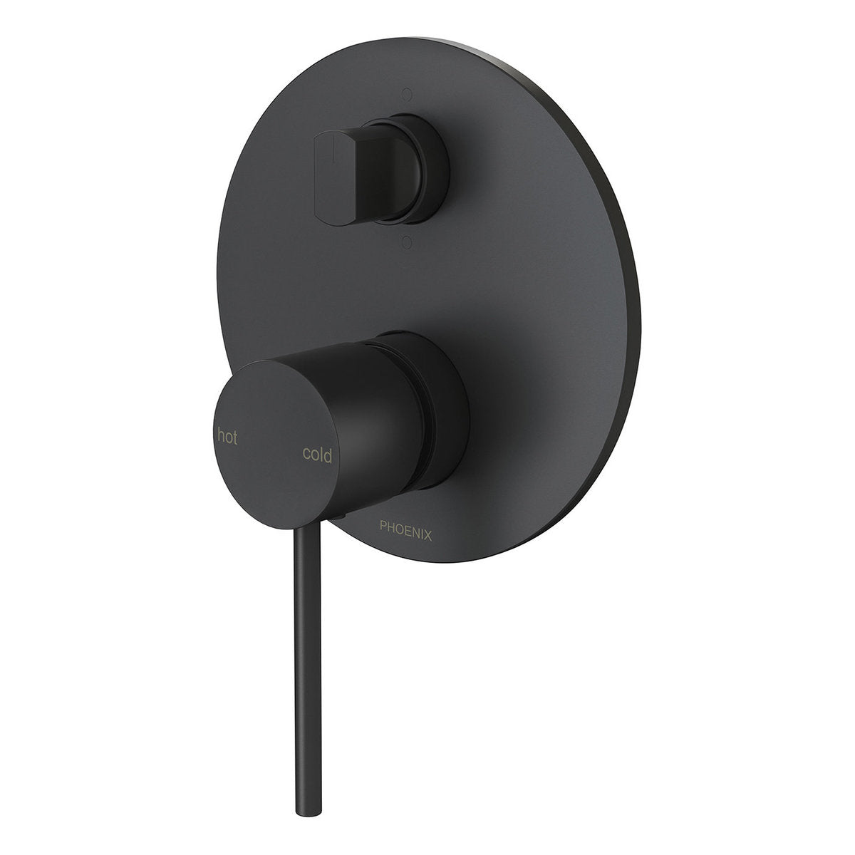 Phoenix Vivid Slimline SwitchMix Shower/Bath Diverter Mixer (Complete Kit), Matte Black