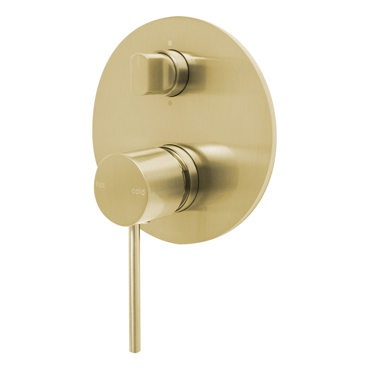 Phoenix Vivid Slimline SwitchMix Shower/Bath Diverter Mixer (Complete Kit), Brushed Gold