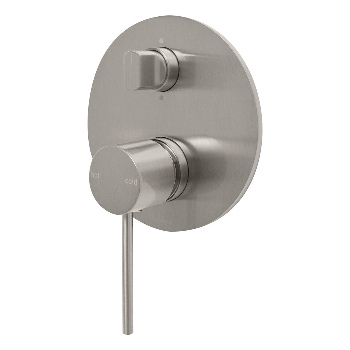 Phoenix Vivid Slimline SwitchMix Shower/Bath Diverter Mixer (Complete Kit), Brushed Nickel, Lead Free