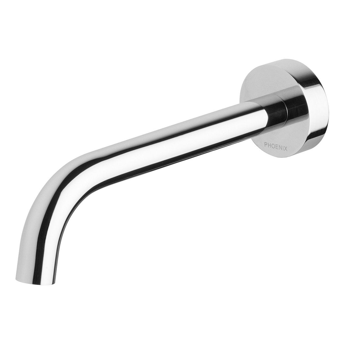 Phoenix Vivid Slimline Wall Bath Outlet 180mm Curved, Lead Free, Chrome