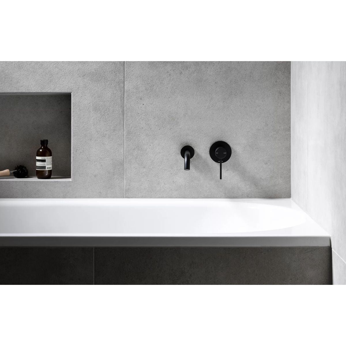 Phoenix Vivid Slimline Oval SwitchMix Shower/Wall Mixer , Matte Black