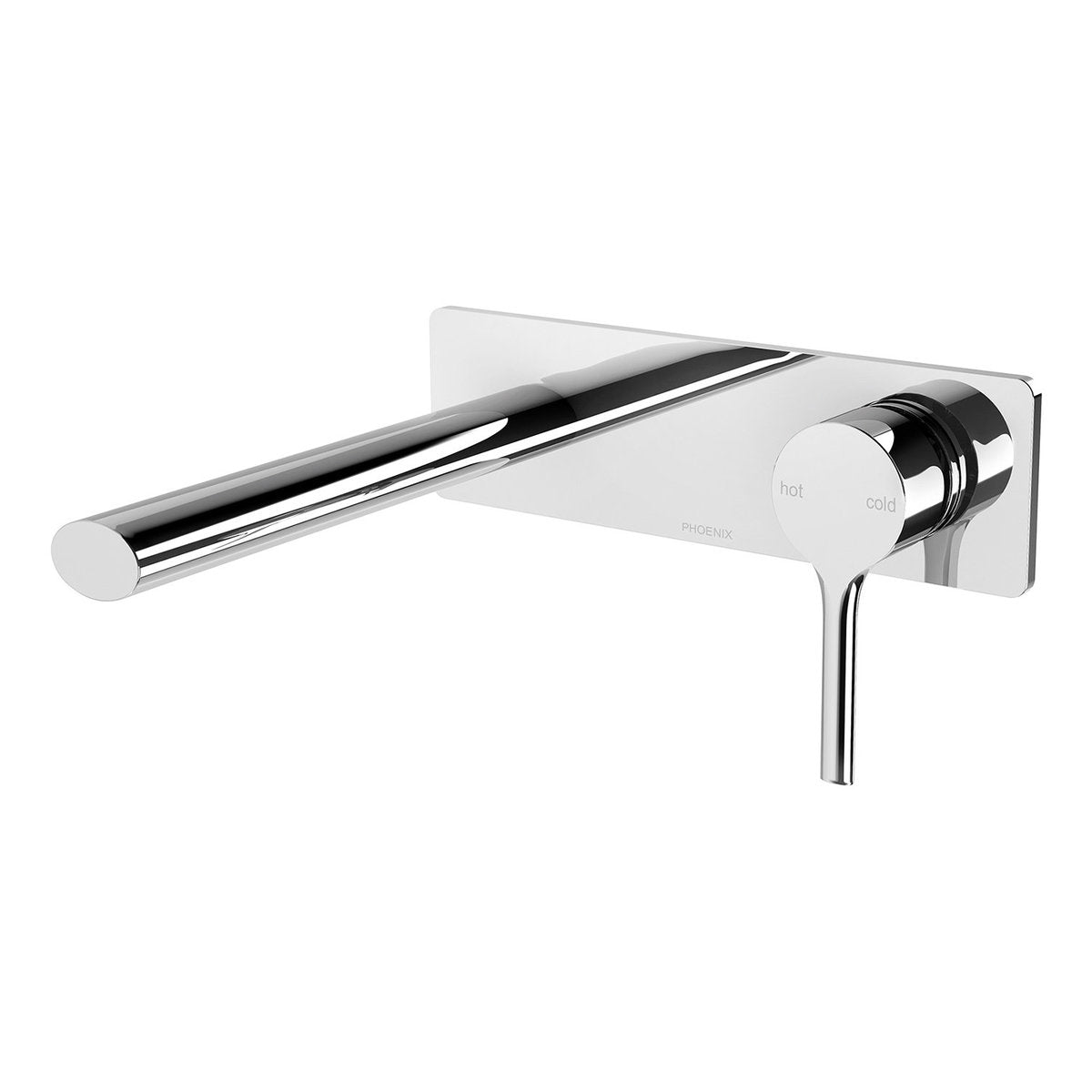 Phoenix Vivid Slimline Oval SwitchMix Wall Basin/Bath Mixer Set 175mm (Complete Kit) - Lead Free, Chrome