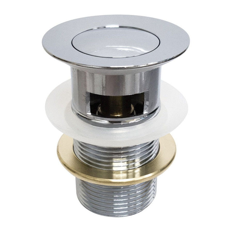 Fienza Flush Pop-Up Waste, 32mm With Overflow, Chrome