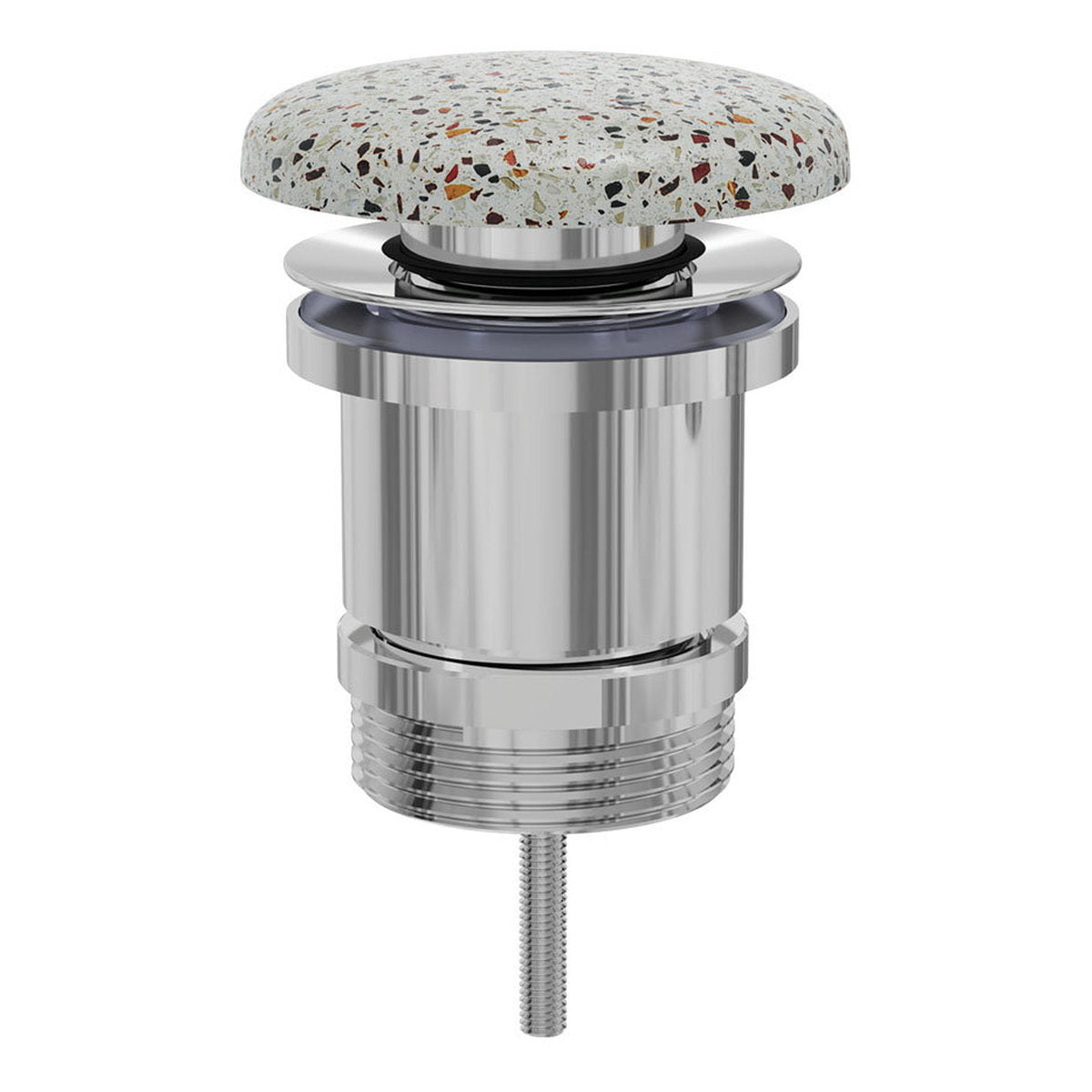 Fienza Universal Pop-Up/Pull-Out Basin Waste, Terrazzo Concrete