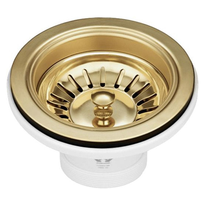 Otti Sink Basket Waste Brushed Dark Gold