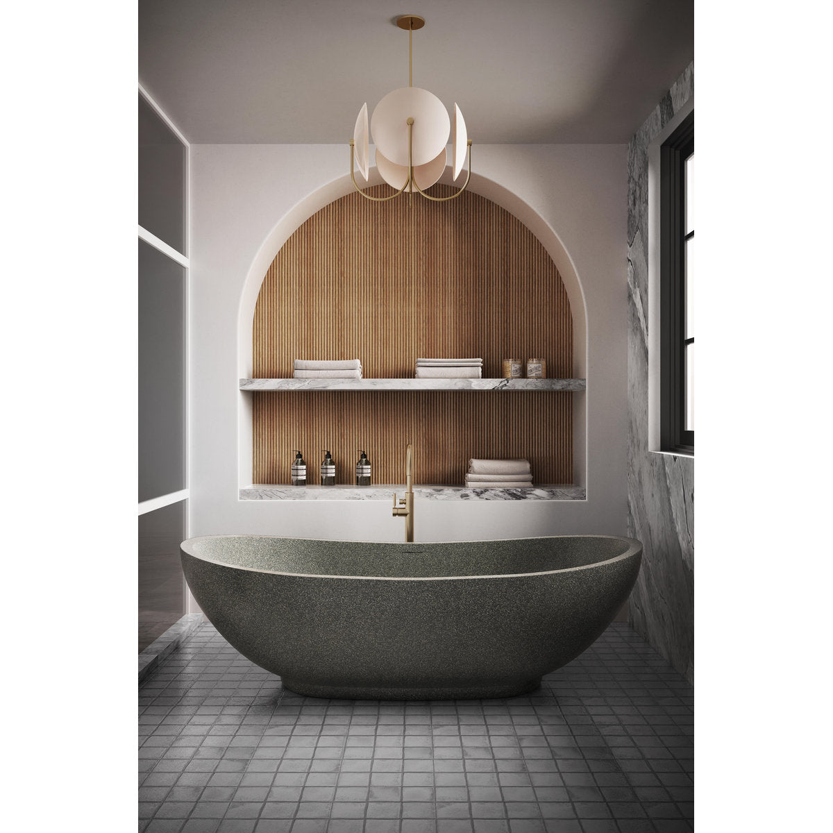 Madu Living Willow Bath, Grey