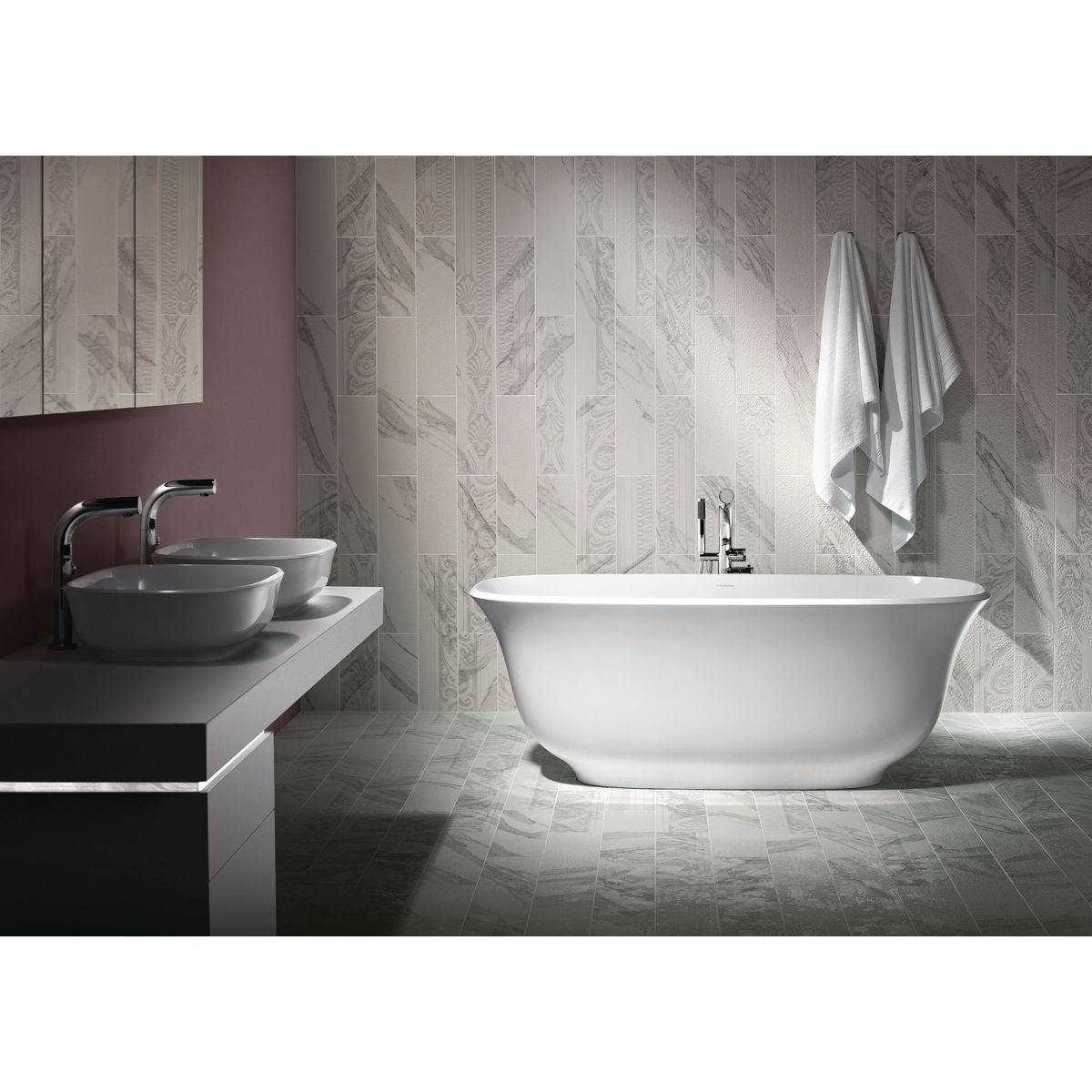 Victoria + Albert Amiata 1650 Bath, Matte White