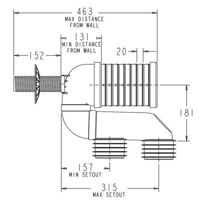 3 Piece Adjustable Pan Bend