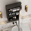 Archied 450x900mm Shaving Cabinet in Matte Black - Right Hand Hinge
