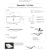 Victoria + Albert Mandello 114 Solo Undermount Basin With Overflow, 1 Taphole