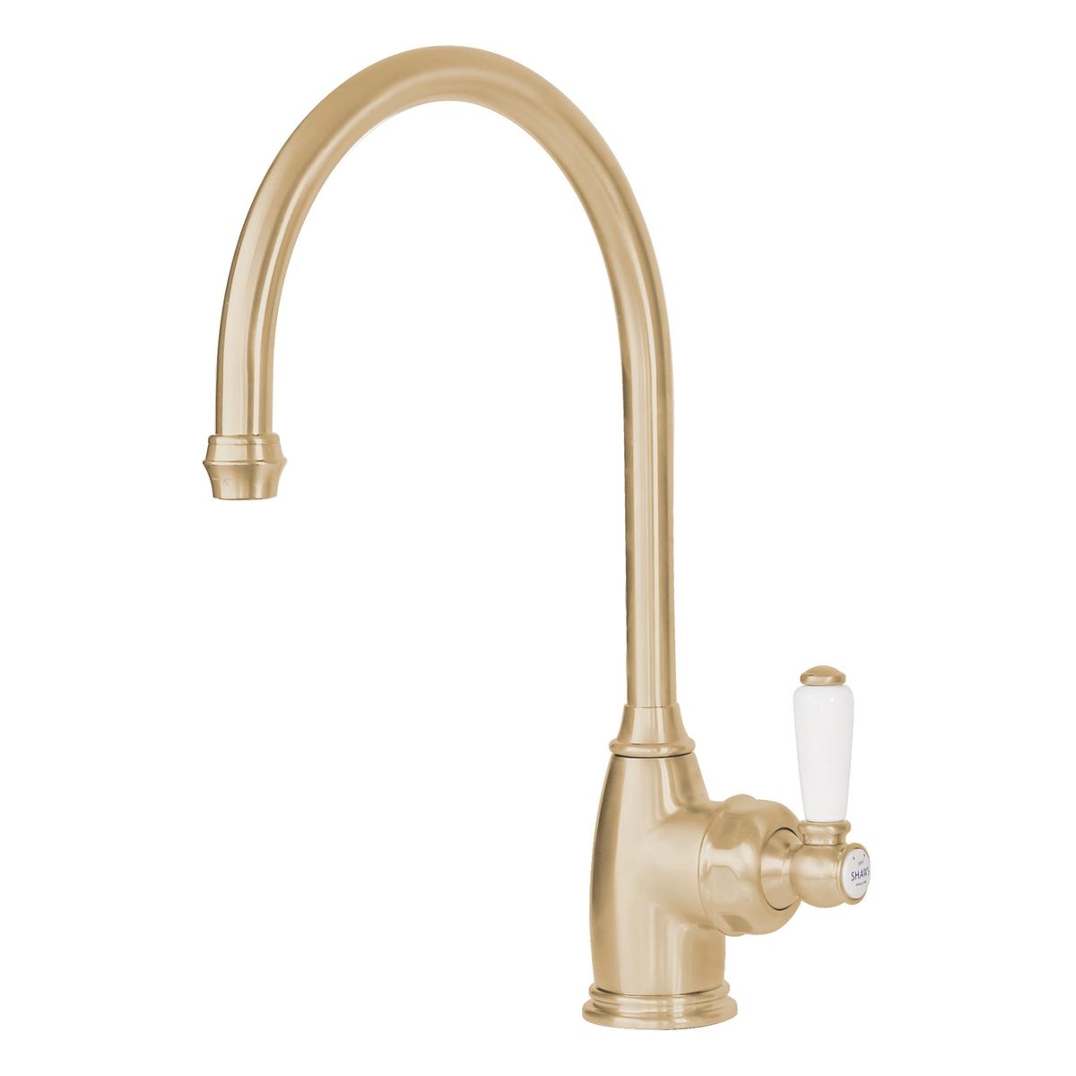 Shaws by Perrin & Rowe Yarrow Kitchen Mixer, Lead Free, Satin Brass