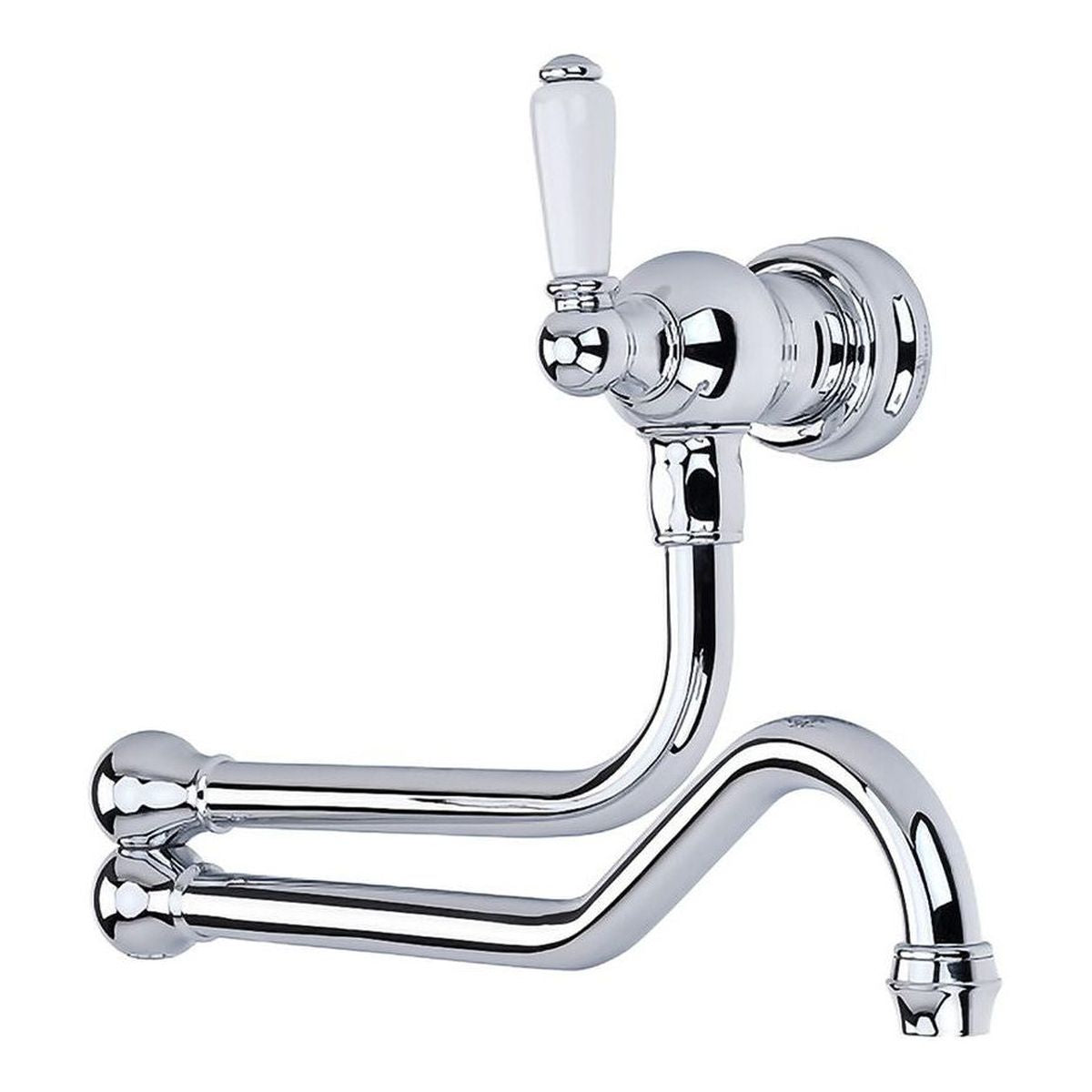Shaws by Perrin & Rowe Wall Mounted Pot Filler, Lead Free, Chrome