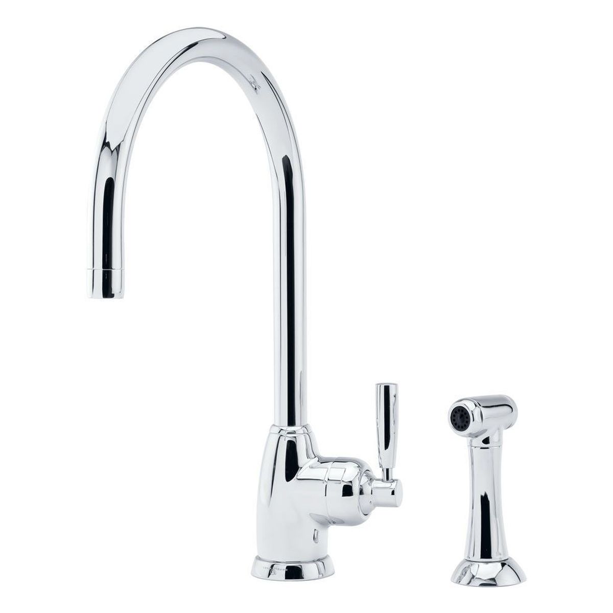 Shaws by Perrin & Rowe Roeburn Kitchen Mixer with Spray Rinse, Lead Free, Chrome