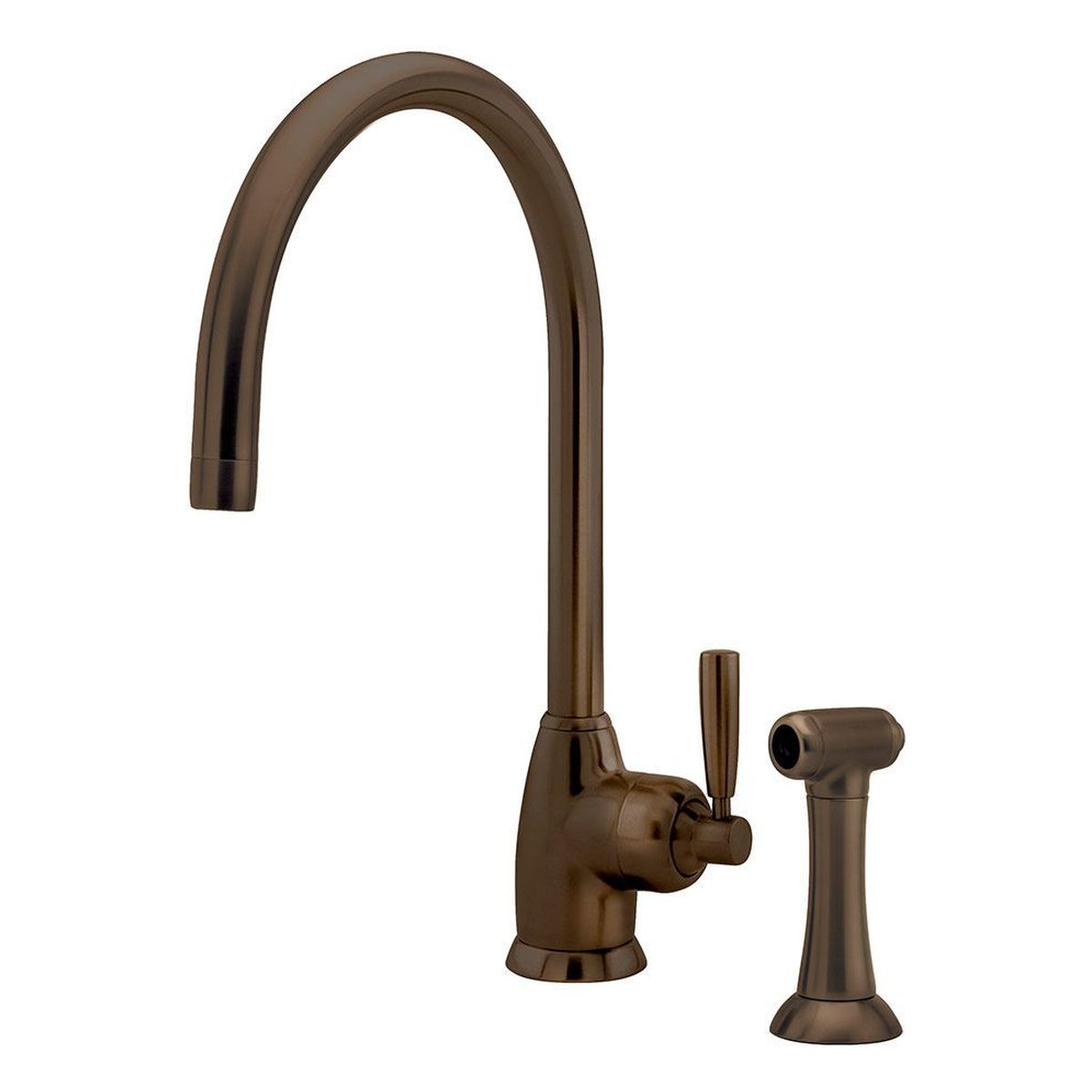 Shaws by Perrin & Rowe Roeburn Kitchen Mixer with Spray Rinse, Lead Free, English Bronze
