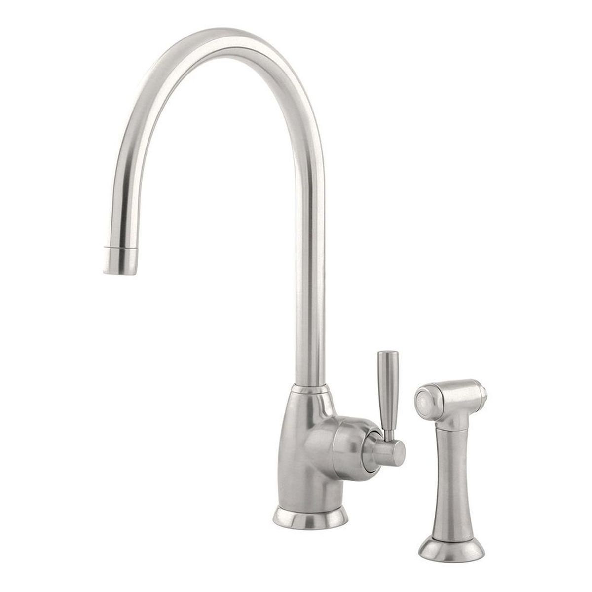 Shaws by Perrin & Rowe Roeburn Kitchen Mixer with Spray Rinse, Lead Free, Pewter