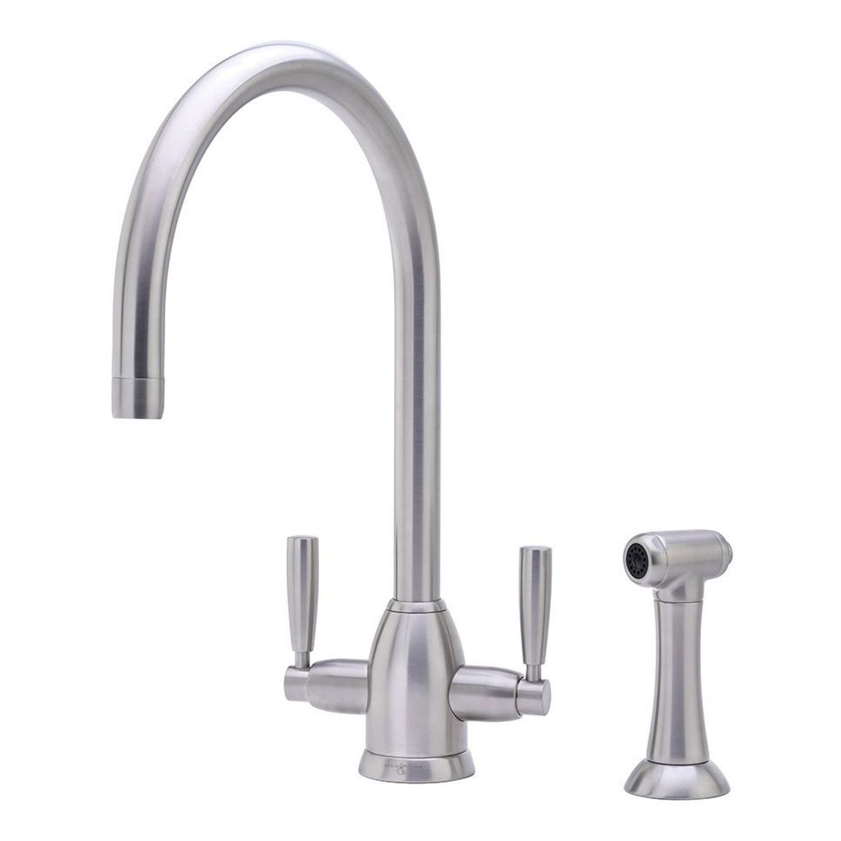 Shaws by Perrin & Rowe Silverdale Kitchen Mixer with Spray Rinse, Lead Free, Pewter
