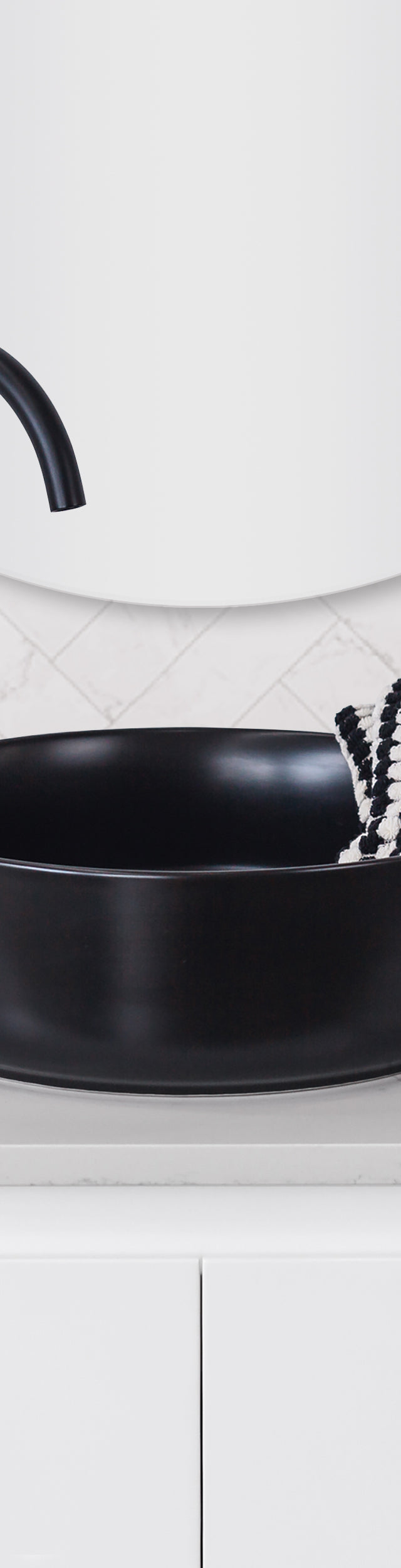 Aura Above Counter Basin Matte Black