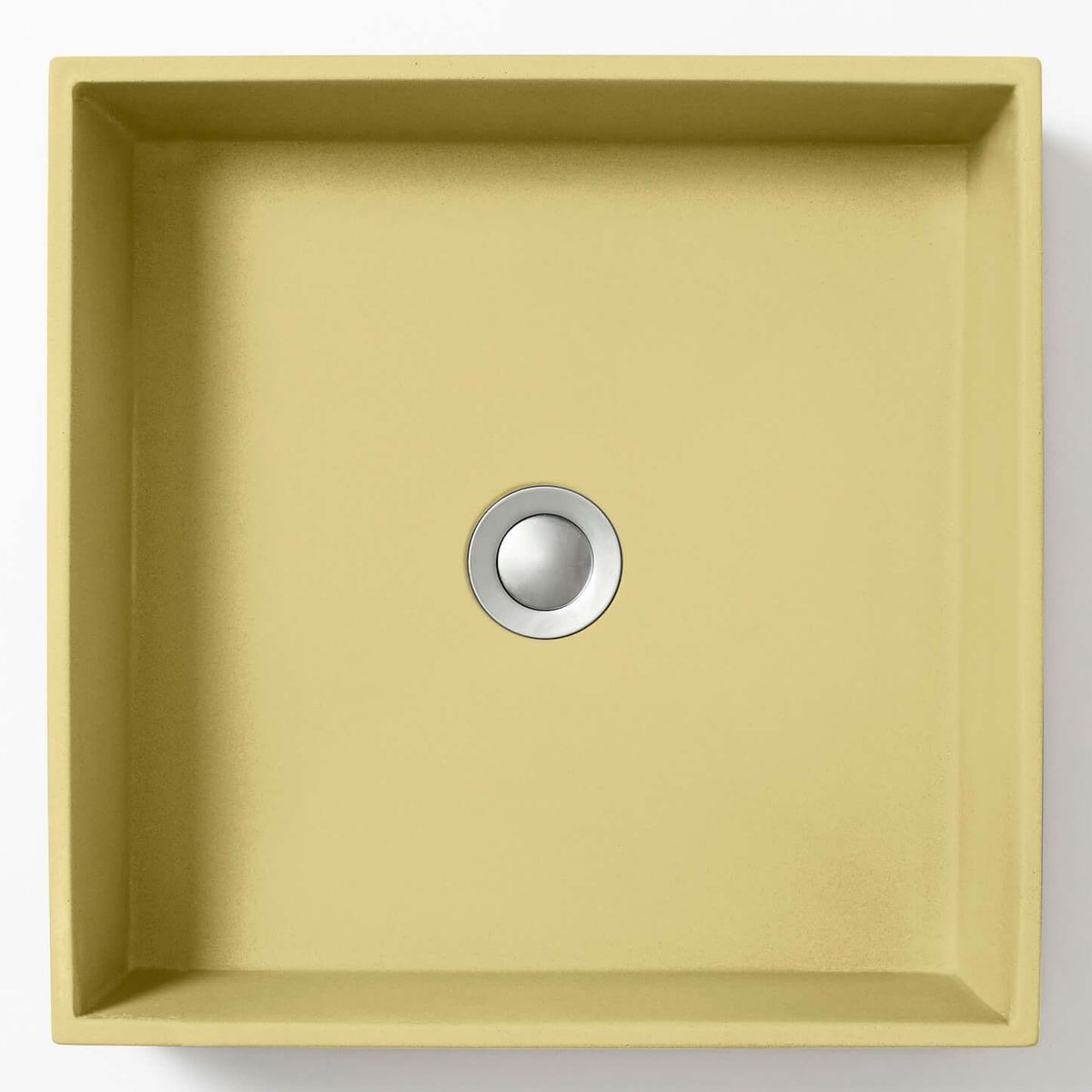 Baly Square Concrete Wall Mount Basin - Lemon