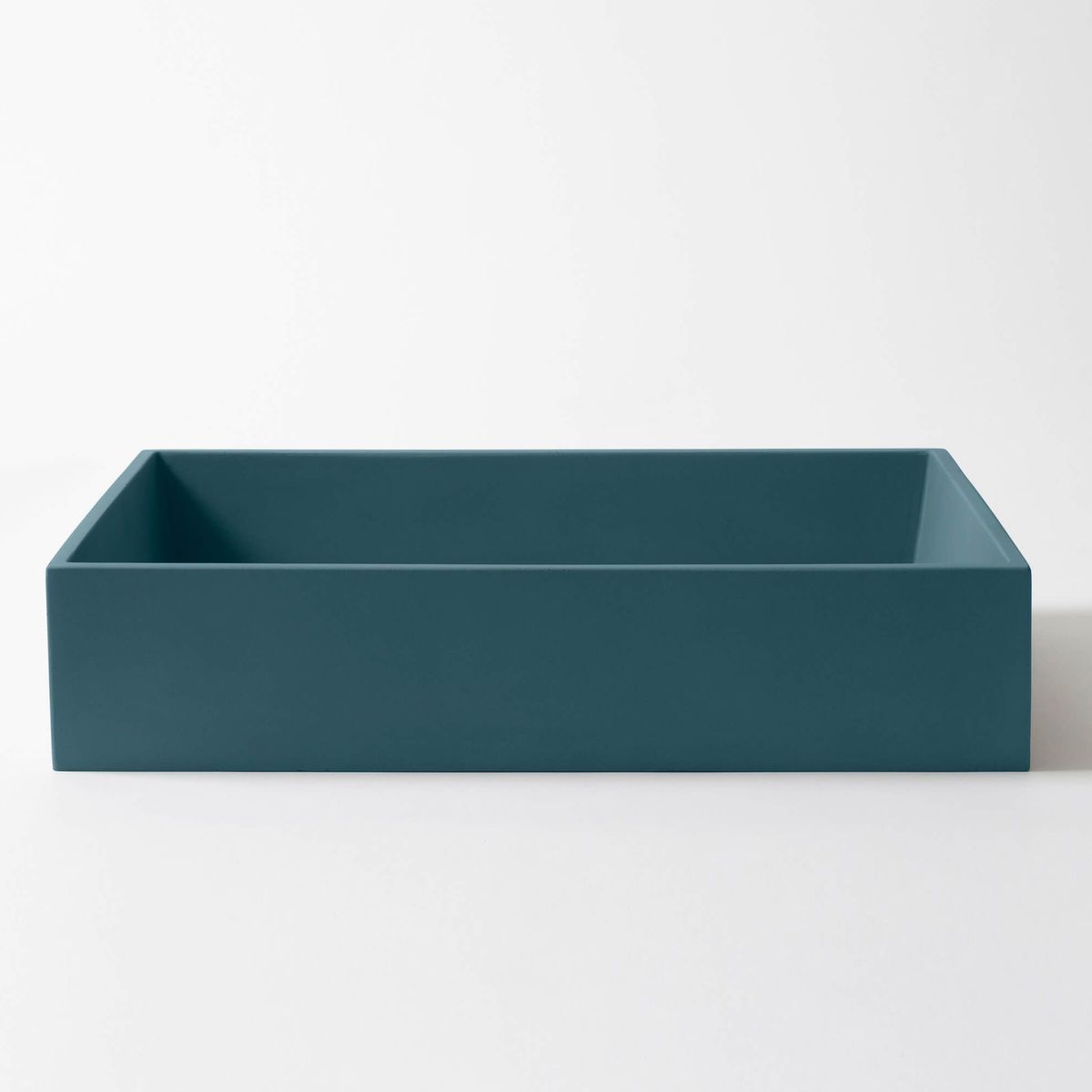 Baly Large Rectangular Concrete Wall Mount Basin - Ocean
