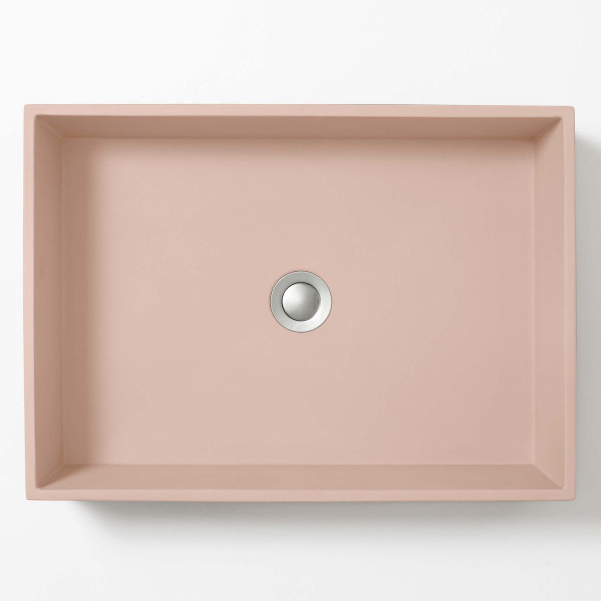 Baly Large Rectangular Concrete Wall Mount Basin - Quartz