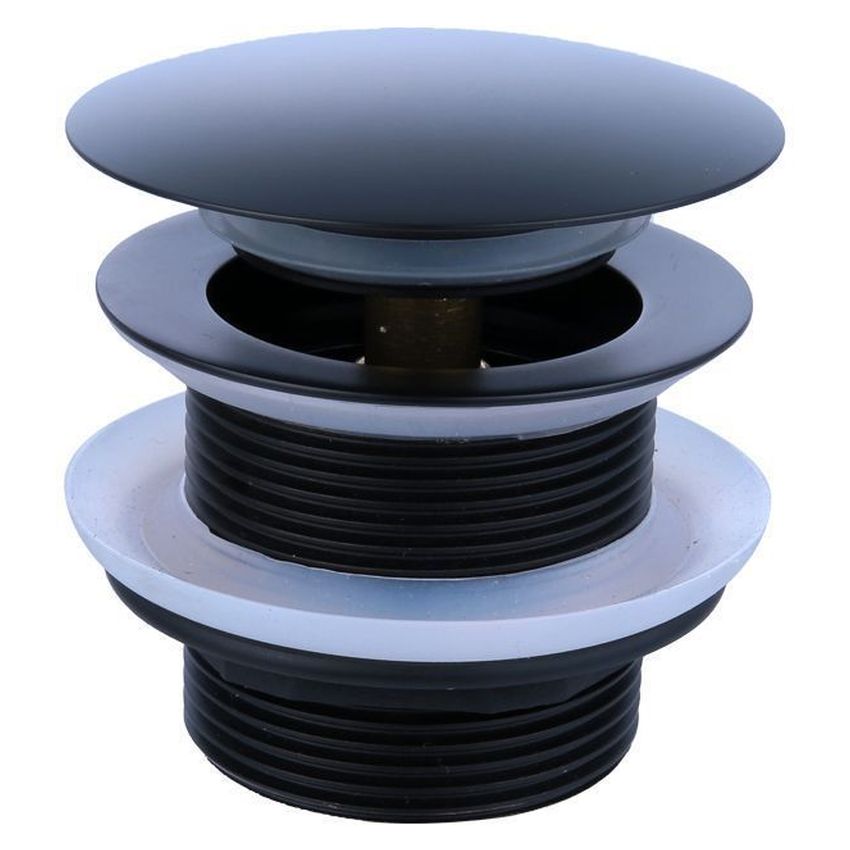 40mm Pull Out Pop-Up Bath Waste - Matte Black