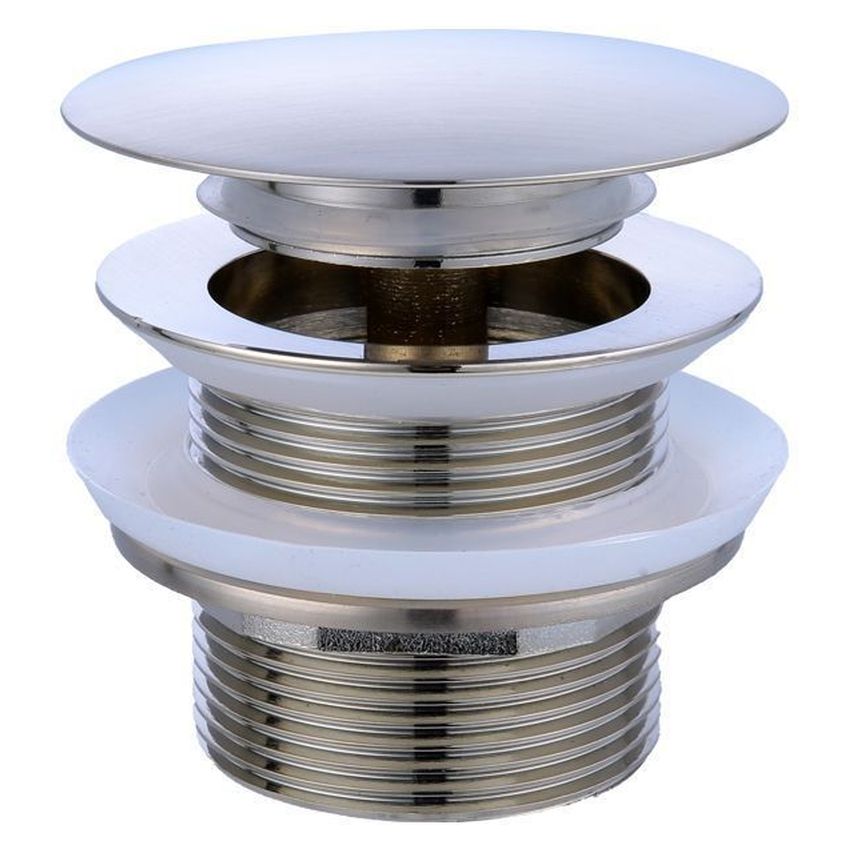 40mm Pull Out Pop-Up Bath Waste - Brushed Nickel