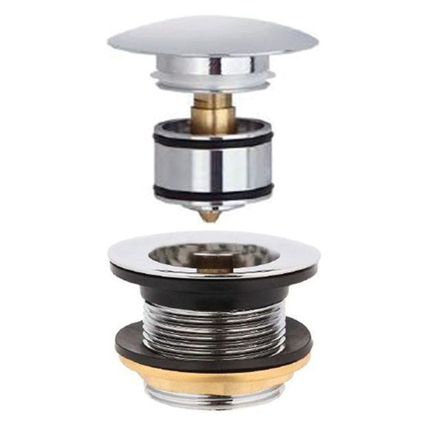 40mm Pull Out Pop-Up Bath Waste - Brushed Nickel