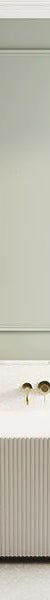Bao Fluted 1500mm Back to Wall Bath in Matte White