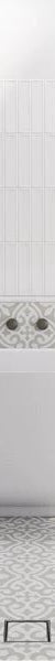Bao Elegant 1700mm Back to Wall Bath in Gloss White