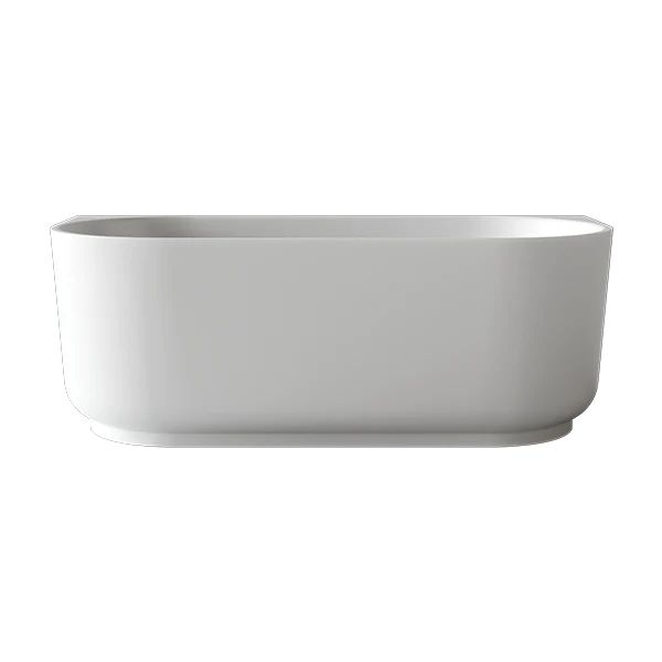 Bao Elegant 1700mm Back to Wall Bath in Gloss White