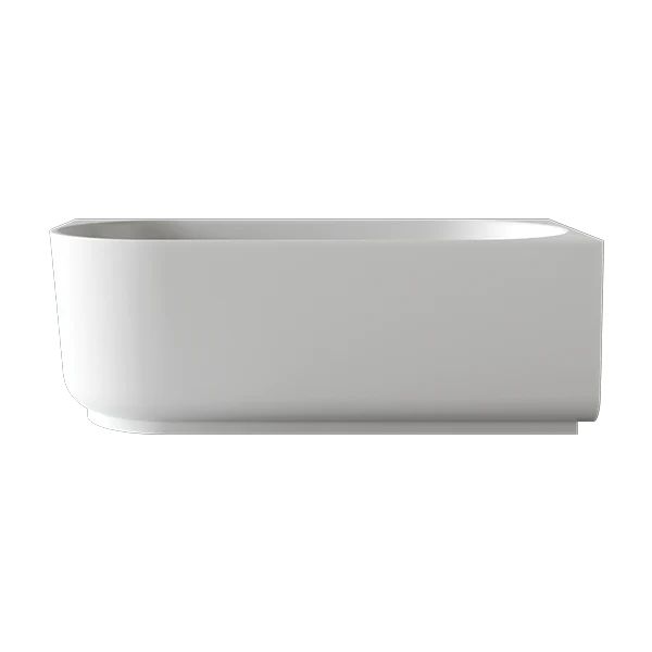 Bao Elegant 1500mm Back to Corner Bath in Matte White - Right Hand
