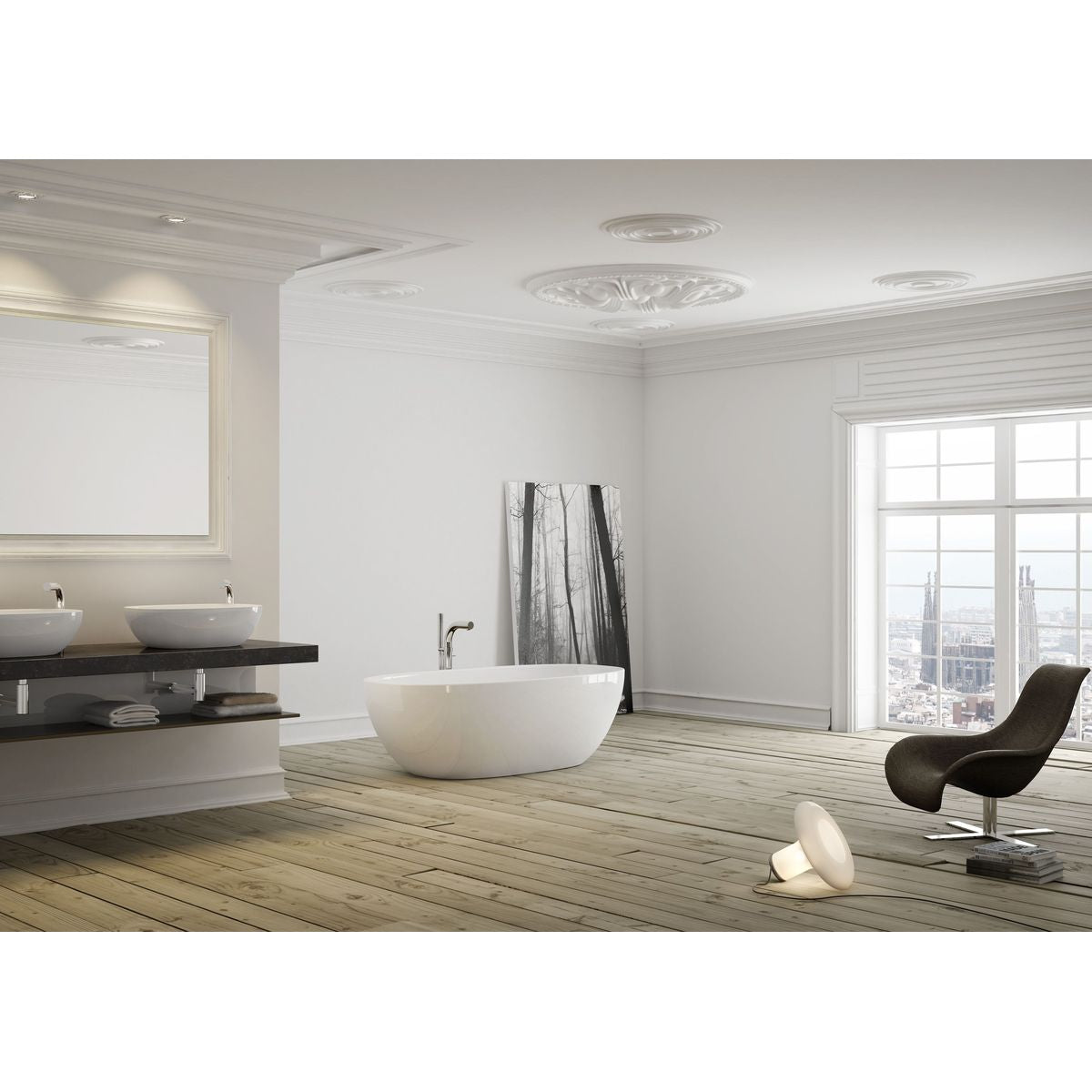 Victoria + Albert Barcelona Classic Bath, Gloss White