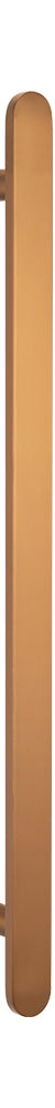 Radiant Heated Vertical Flat Bar Towel Rail 50 x 930mm - Brushed Bronze
