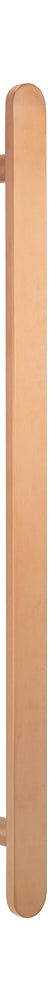 Radiant Heated Vertical Flat Bar Towel Rail 50 x 930mm - Brushed Copper