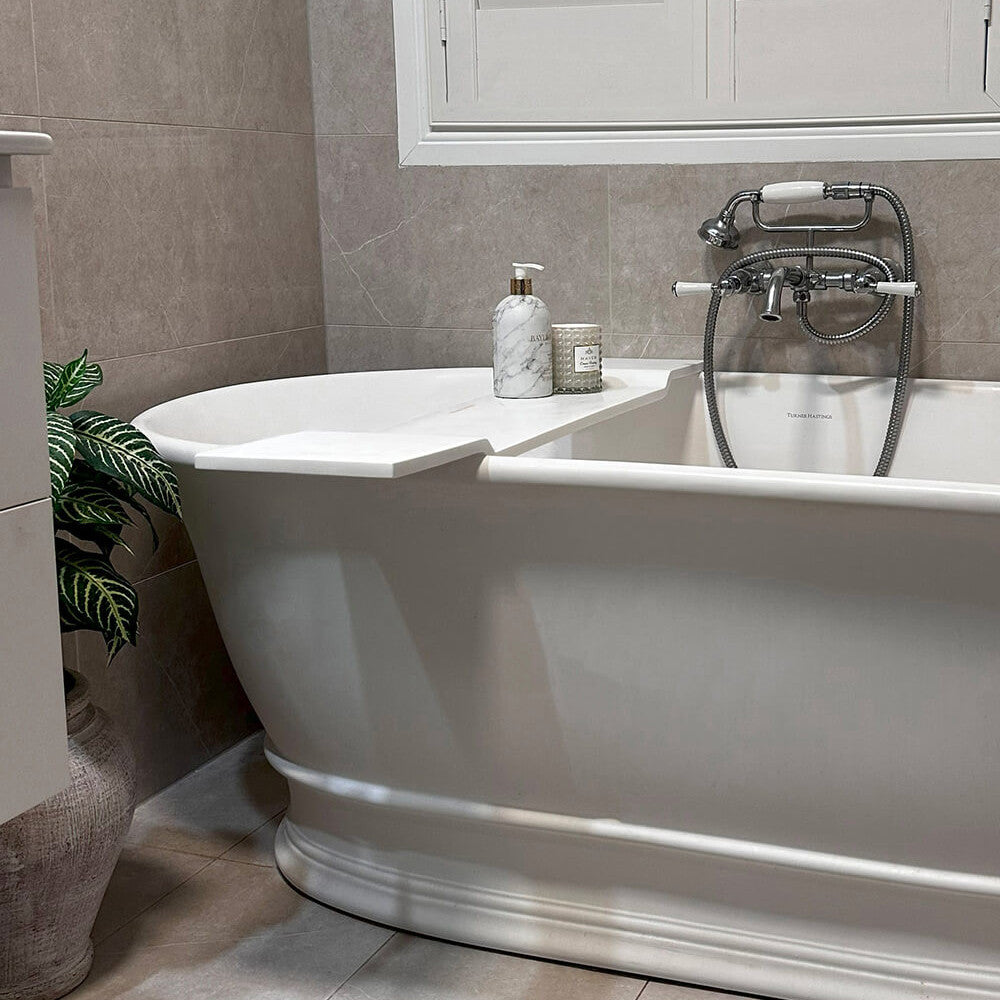 Solid Surface Bath Caddy 94 x 20 - Matte White