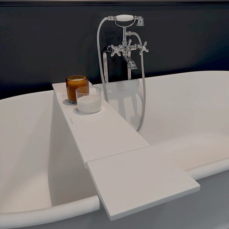 Solid Surface Bath Caddy 94 x 20 - Matte White