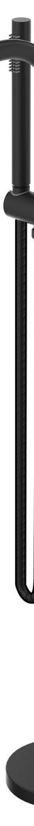 Mica Freestanding Bath Mixer with Hand Shower, Black